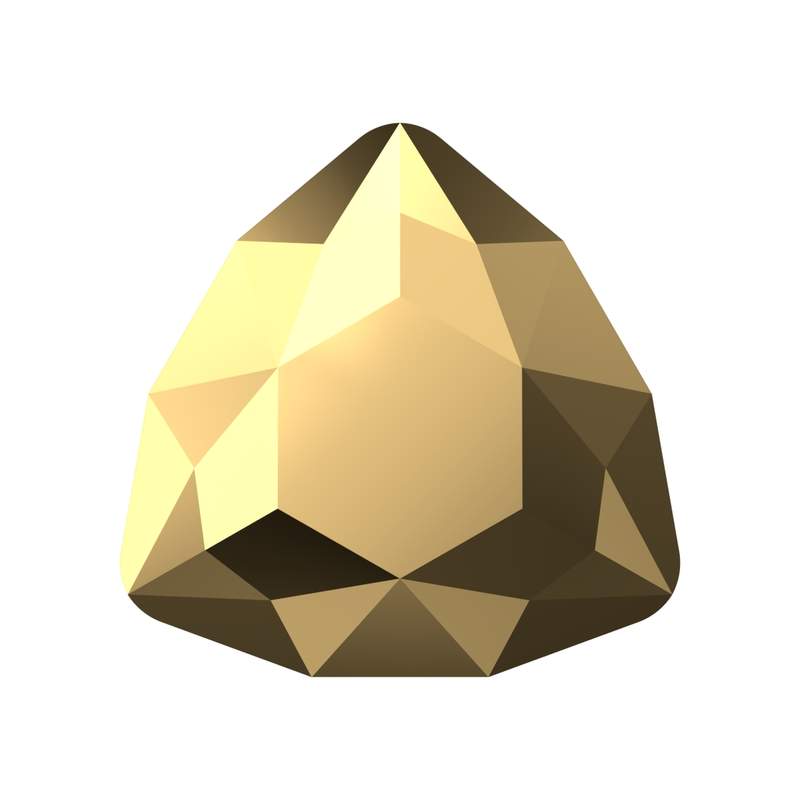 Swarovski Fancy Stones 4706 7 mm Crystal Aurum F