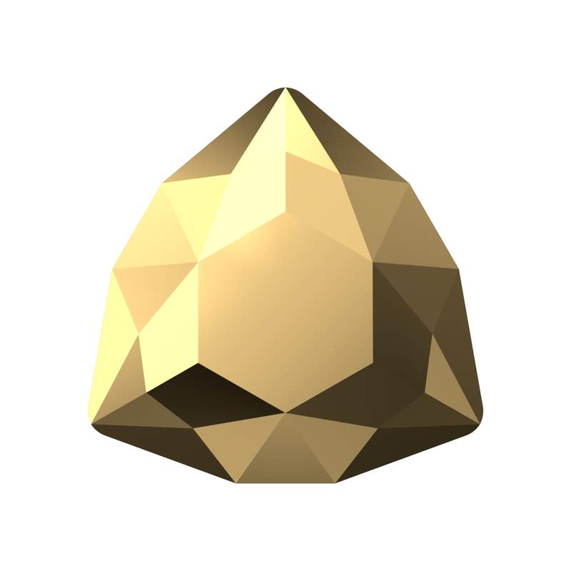 Swarovski Fancy Stones 4706 12 mm Crystal Aurum F
