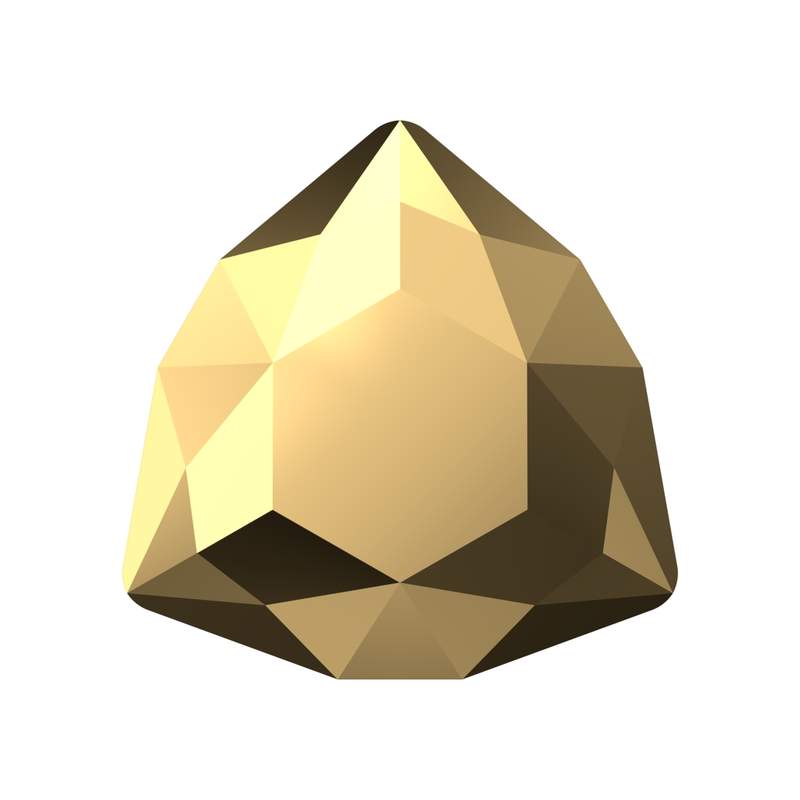 Swarovski Fancy Stones 4706 17 mm Crystal Aurum F