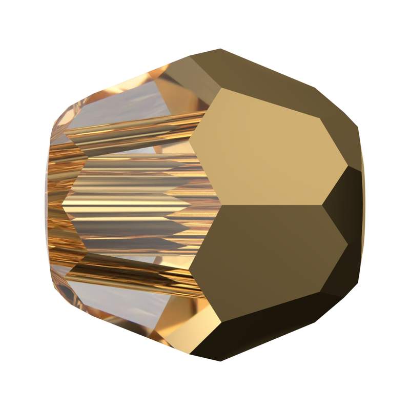 Swarovski Crystal Beads 5000 3 mm Crystal Aurum 2er