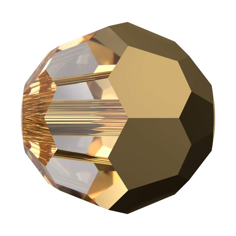 Swarovski Crystal Beads 5000 6 mm Crystal Aurum 2er