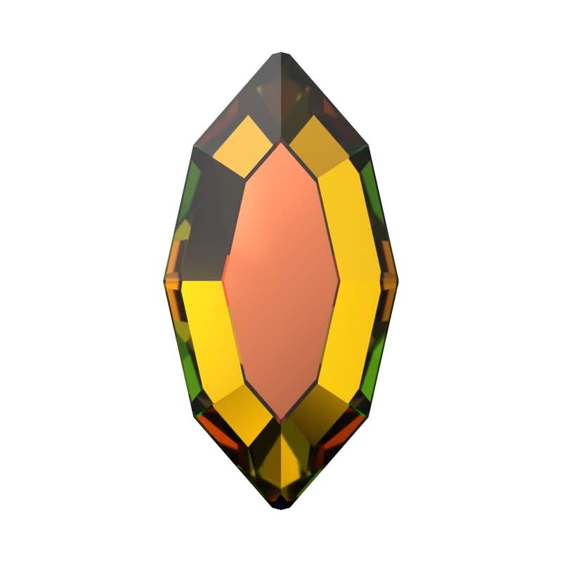Swarovski Flatback Crystals 2200 4 x 2 mm Crystal Vitrail Medium F