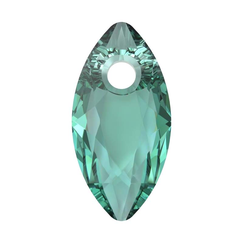 Swarovski Crystal Pendants 6437 9 mm Recreated Caribbean Green