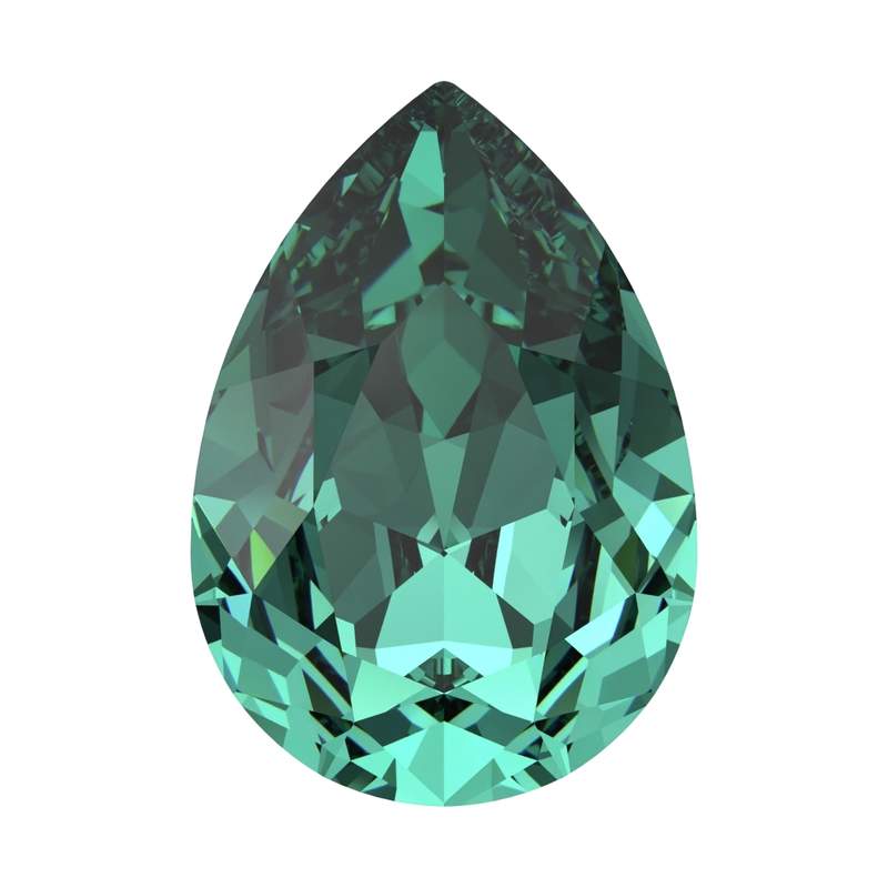 Swarovski Fancy Stones 4320 10 x 7 mm Recreated Caribbean Green F