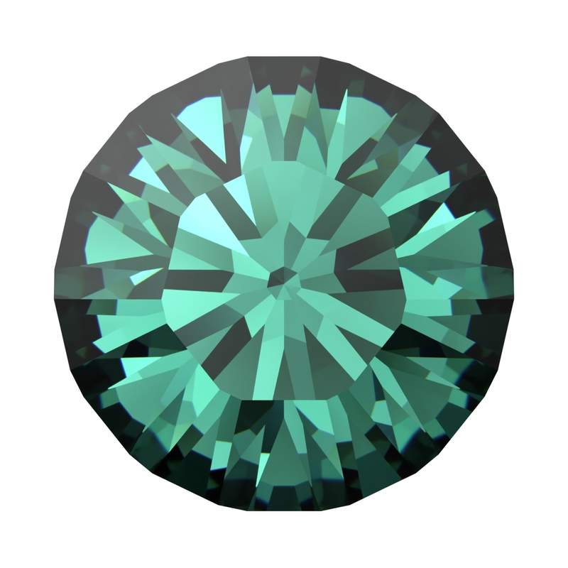 Swarovski Round Stones 1028 pp 6 Recreated Caribbean Green F