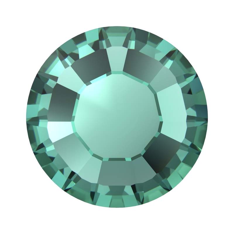 Swarovski Hotfix Crystals 2038 ss 6 Recreated Caribbean Green A HF