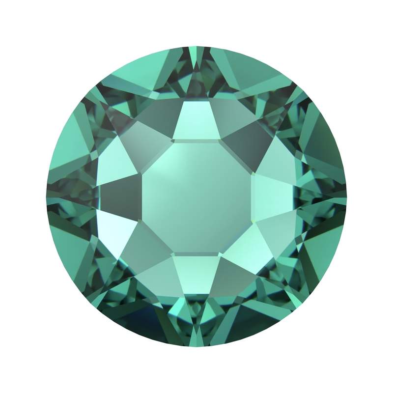 Swarovski Hotfix Crystals 2078 ss 34 Recreated Caribbean Green A HF