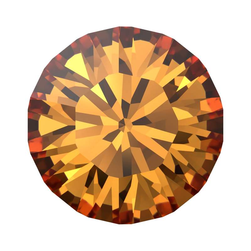 Swarovski Round Stones 1028 pp 4 Dark Orange F