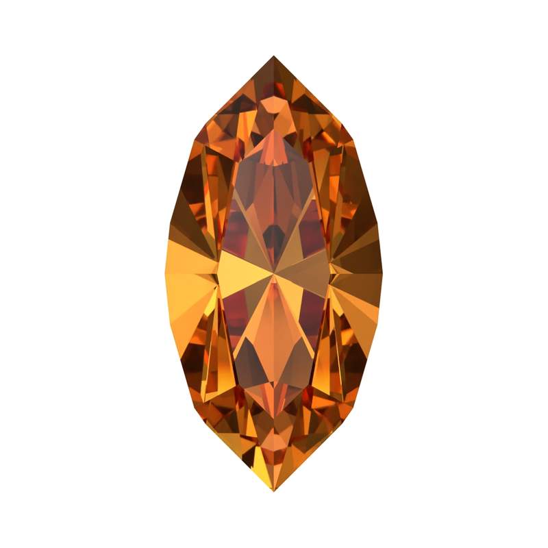 Swarovski Fancy Stones 4228 5 x 2,5 mm Dark Orange F