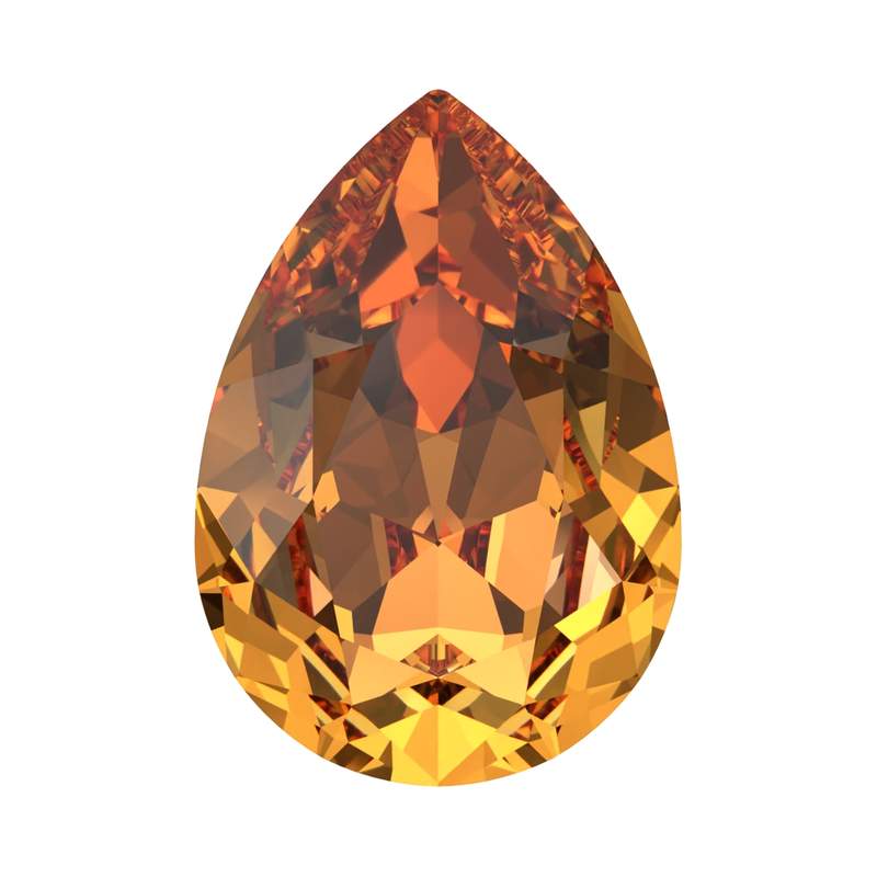 Swarovski Fancy Stones 4320 10 x 7 mm Dark Orange F