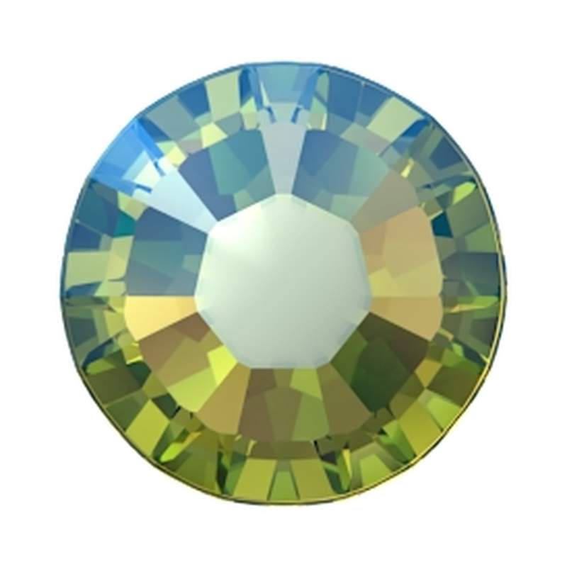 Swarovski Hotfix Crystals 2038 ss 10 Recreated Peridot Shimmer A HF