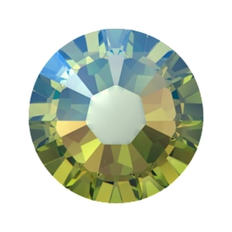 Swarovski Flatback Crystals 2058 ss 5 Recreated Peridot Shimmer F