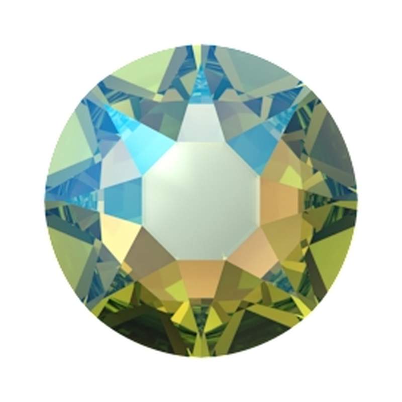 Swarovski Hotfix Crystals 2078 ss 16 Recreated Peridot Shimmer A HF