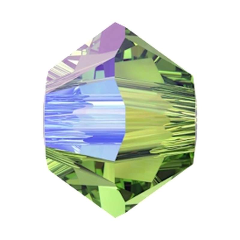 Swarovski Crystal Beads 5328 3 mm Recreated Peridot Shimmer 2X