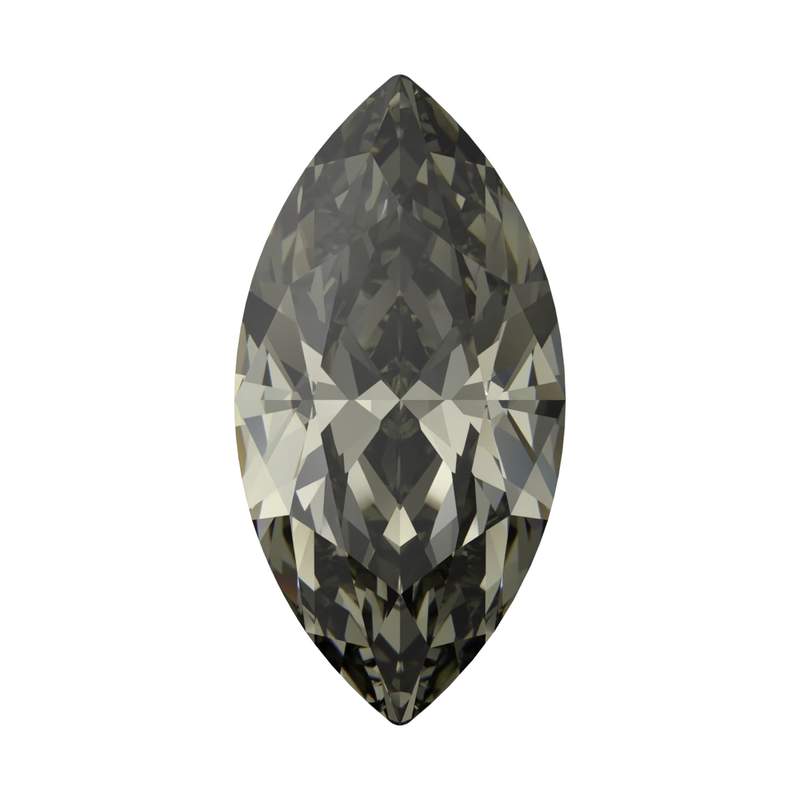 Swarovski Fancy Stones 4210 8 x 4 mm Black Diamond F