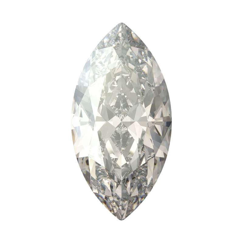 Swarovski Fancy Stones 4210 8 x 4 mm Crystal Silver Shade F