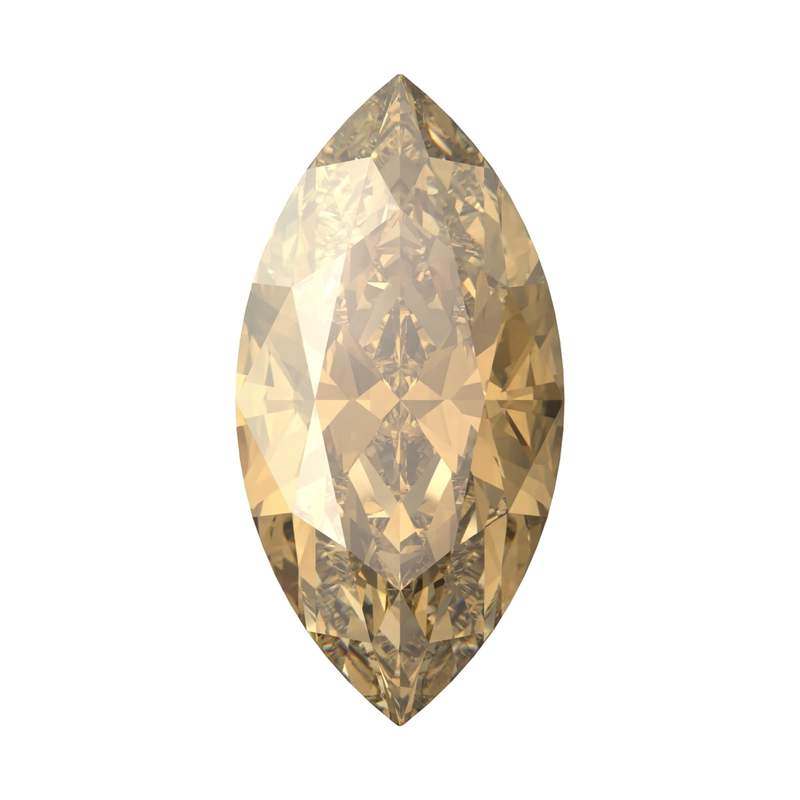 Swarovski Fancy Stones 4210 10 x 5 mm Crystal Golden Shadow F