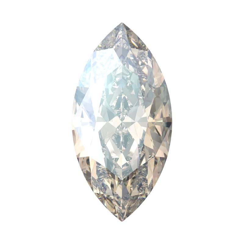 Swarovski Fancy Stones 4210 10 x 5 mm Crystal Moonlight F
