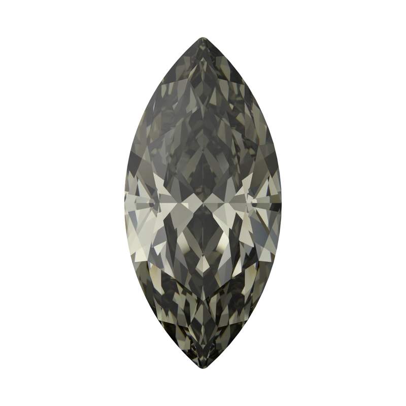Swarovski Fancy Stones 4210 15 x 7 mm Black Diamond F