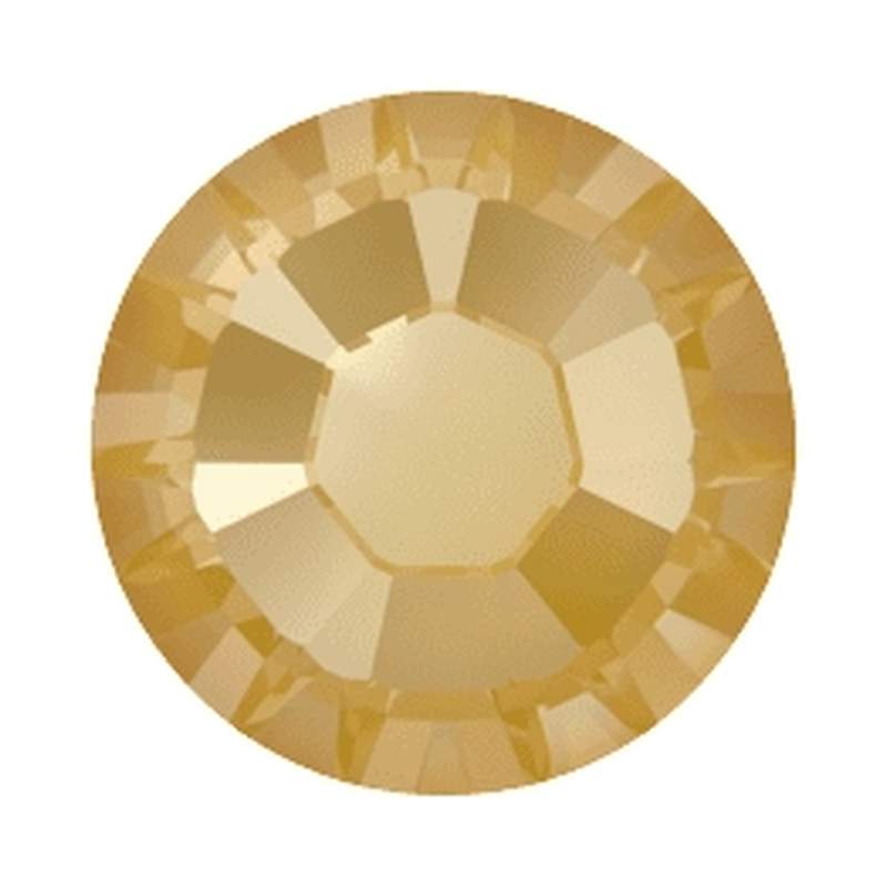 Swarovski Hotfix Crystals 2038 ss 8 Crystal Tuscan Yellow Lux HFT