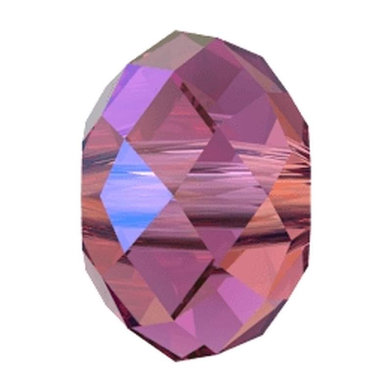 Swarovski Crystal Beads 5040 6 mm Fuchsia Shimmer 2X
