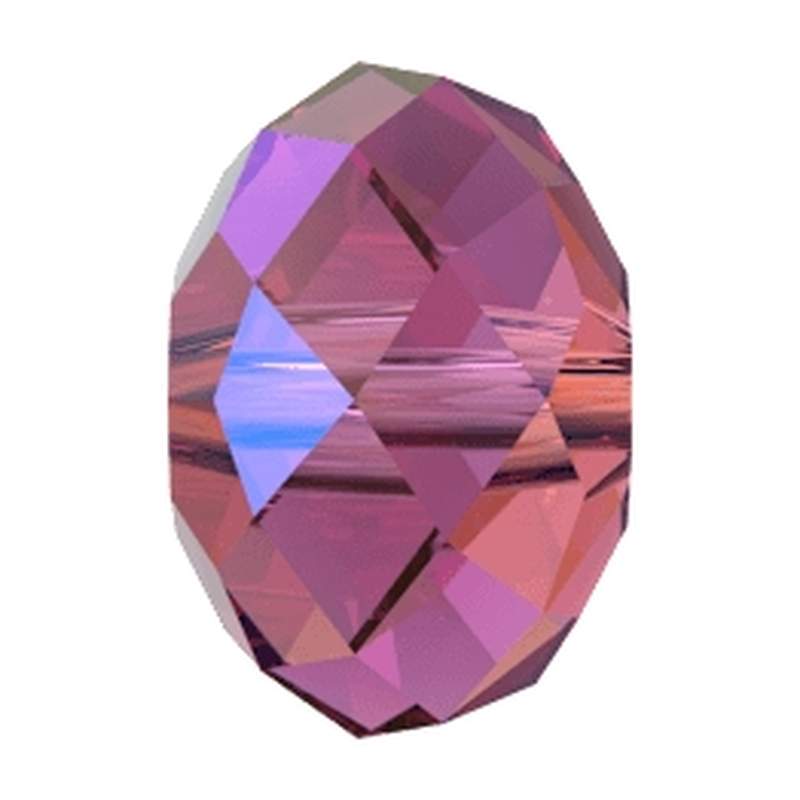 Swarovski Crystal Beads 5040 8 mm Fuchsia Shimmer 2X
