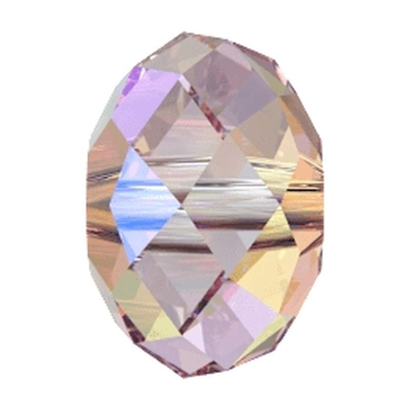 Swarovski Crystal Beads 5040 8 mm Rosaline Shimmer 2X