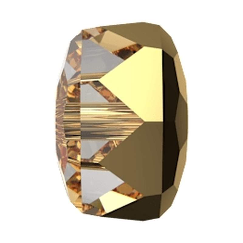Swarovski Crystal Beads 5045 6 mm Crystal Aurum 2er