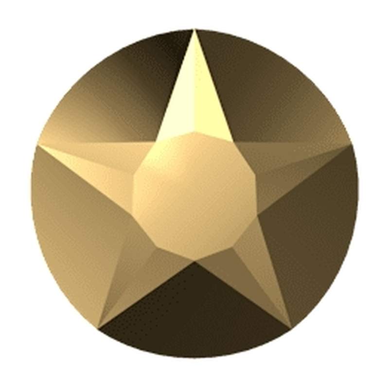 Swarovski Flatback Crystals 2100 ss 12 Crystal Aurum F