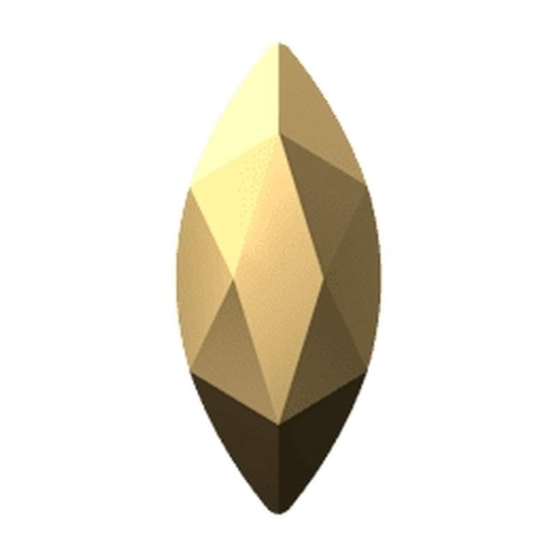 Swarovski Hotfix Crystals 2201 8 x 3,5 mm Crystal Aurum M HF