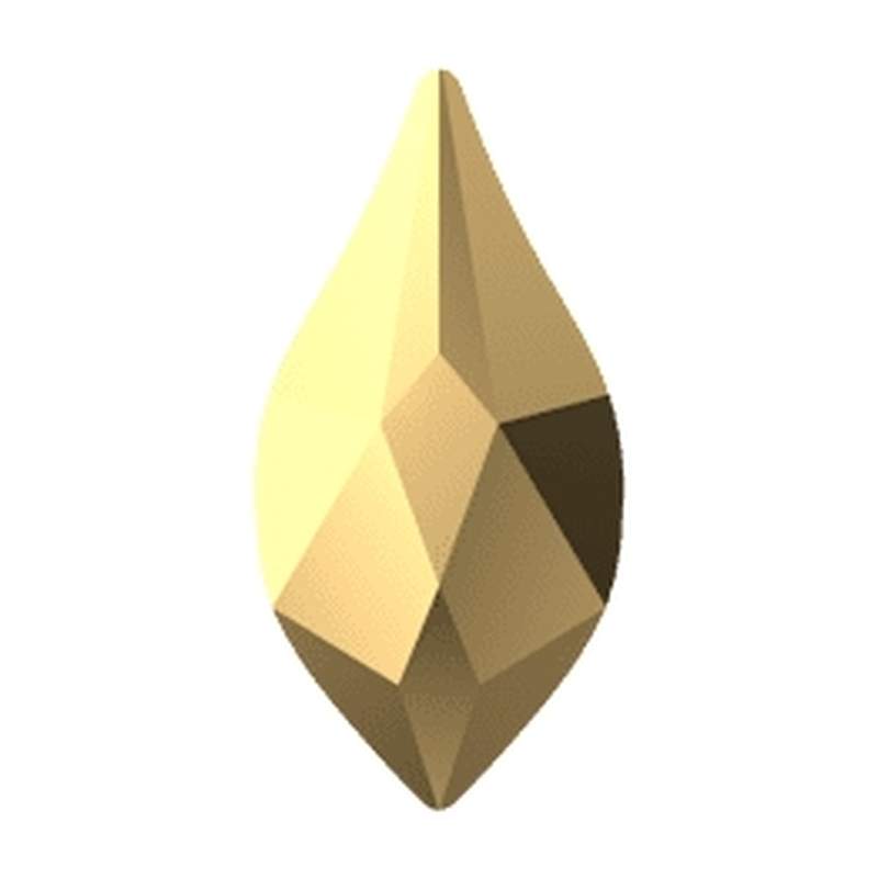 Swarovski Hotfix Crystals 2205 14 mm Crystal Aurum M HF