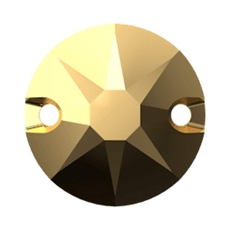 Swarovski Sew-on Crystals 3288 10 mm Crystal Aurum F