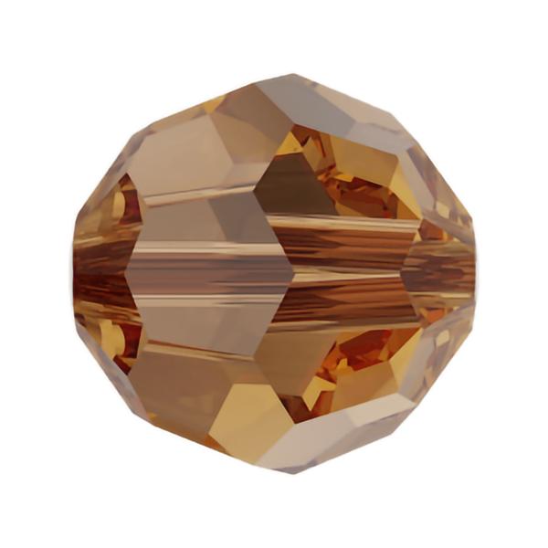Swarovski Crystal Beads 5000 4 mm Light Smoked Topaz