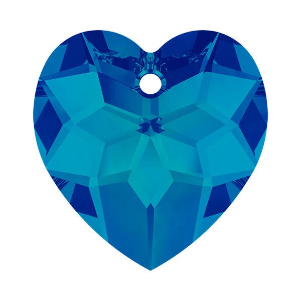 Swarovski Crystal Pendants 6215 18 mm Crystal Bermuda Blue