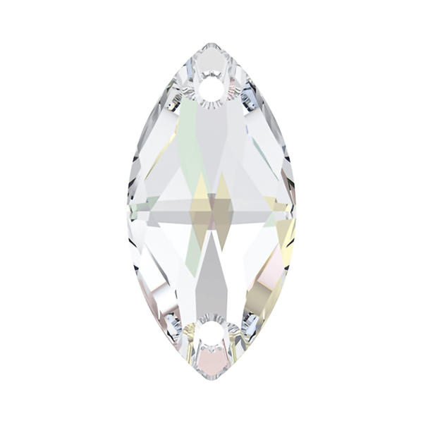 Swarovski Sew-on Crystals 3223 18 x 9 mm Crystal AB F
