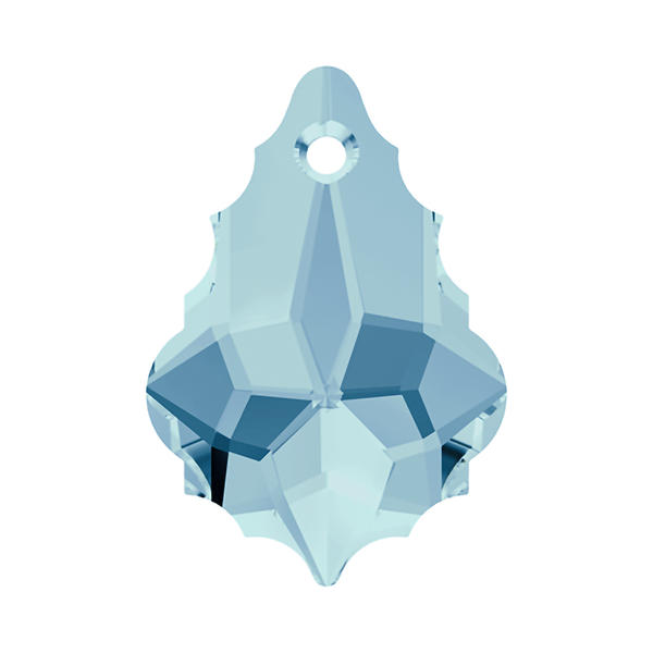 Swarovski Crystal Pendants 6090 16 x 11 mm Aquamarine