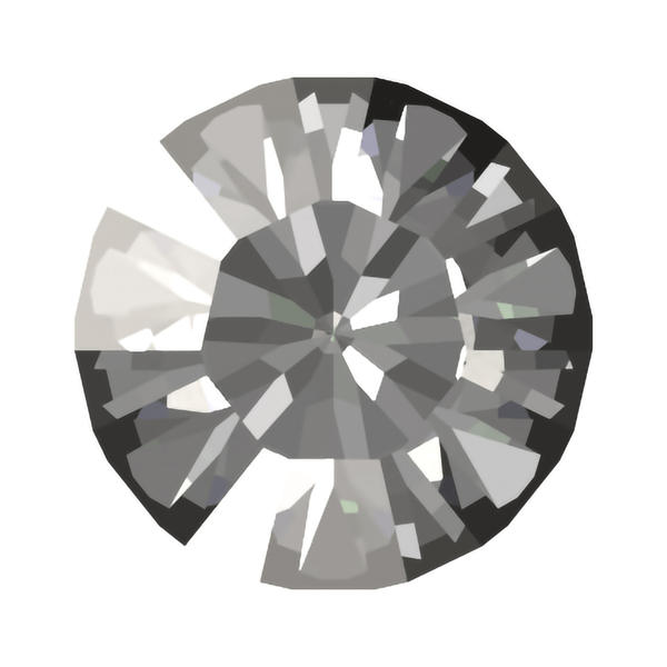 Swarovski Round Stones 1028 pp 14 Crystal Satin F