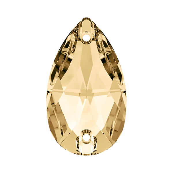 Swarovski Sew-on Crystals 3230 12 x 7 mm Light Colorado Topaz