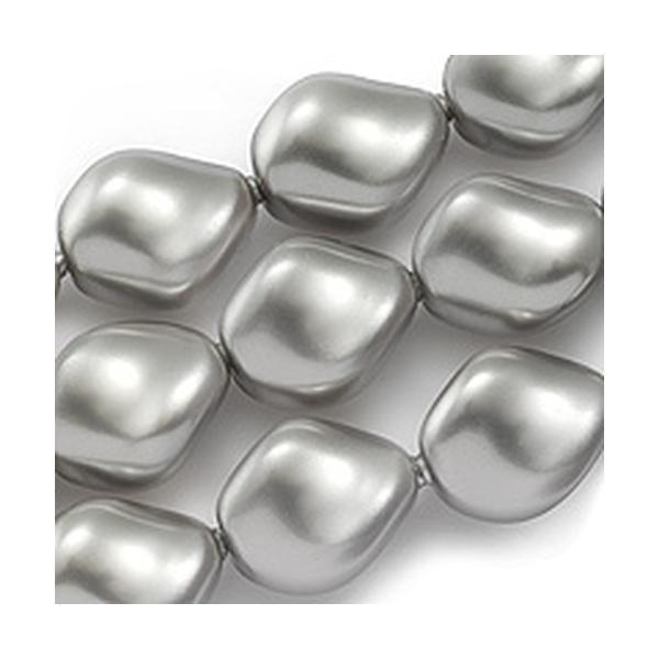 Swarovski Crystal Pearls 5826 9 x 8 mm Crystal Light Grey Pearl