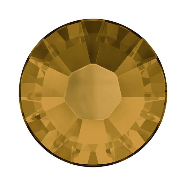 Swarovski Flatback Crystals 2028 ss 34 Topaz Unfoiled