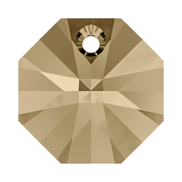 Swarovski Crystal Pendants 6401 8 mm Crystal Golden Shadow