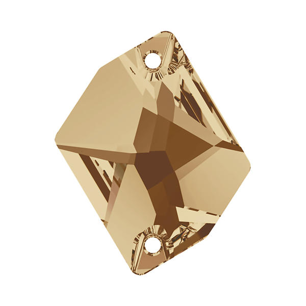 Swarovski Sew-on Crystals 3265 20 x 16 mm Crystal Golden Shadow F