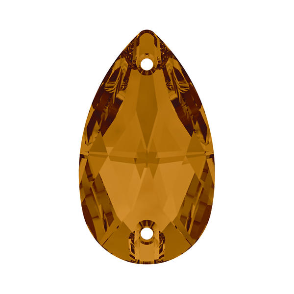 Swarovski Sew-on Crystals 3230 12 x 7 mm Crystal Copper F
