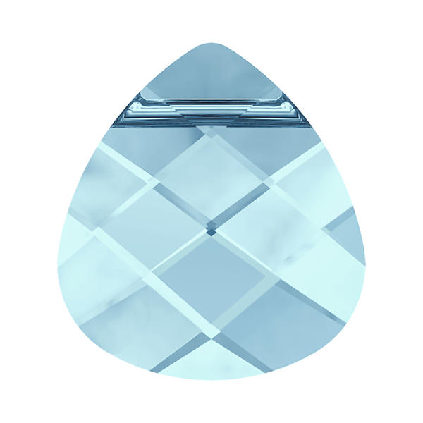 Swarovski Crystal Pendants 6012 15,4 x 14 mm Aquamarine