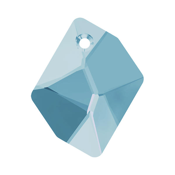 Swarovski Crystal Pendants 6680 14 mm Aquamarine