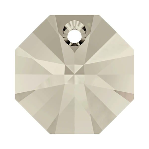 Swarovski Crystal Pendants 6401 12 mm Crystal Silver Shade
