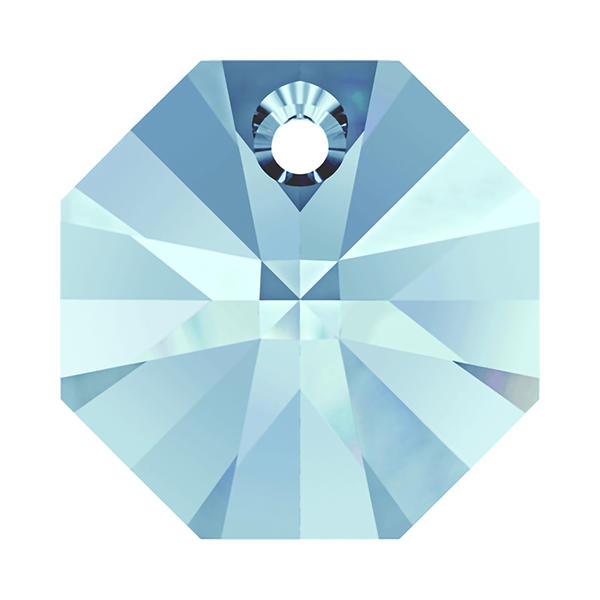 Swarovski Crystal Pendants 6401 8 mm Aquamarine