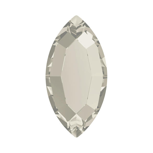 Swarovski Hotfix Crystals 2200 8 x 4 mm Crystal Silver Shade M HF