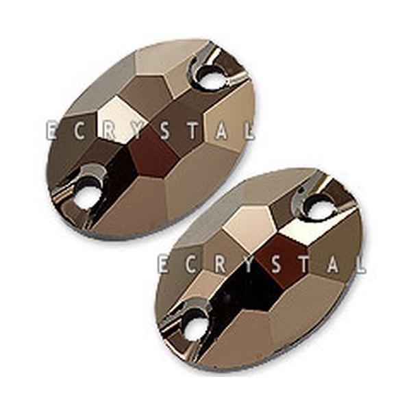 Swarovski Sew-on Crystals 3210 10 x 7 mm Jet Nut