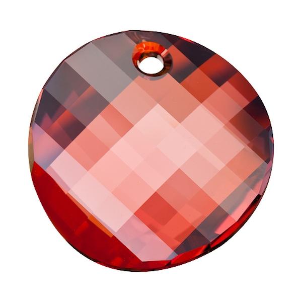 Swarovski Crystal Pendants 6621 28 mm Crystal Red Magma